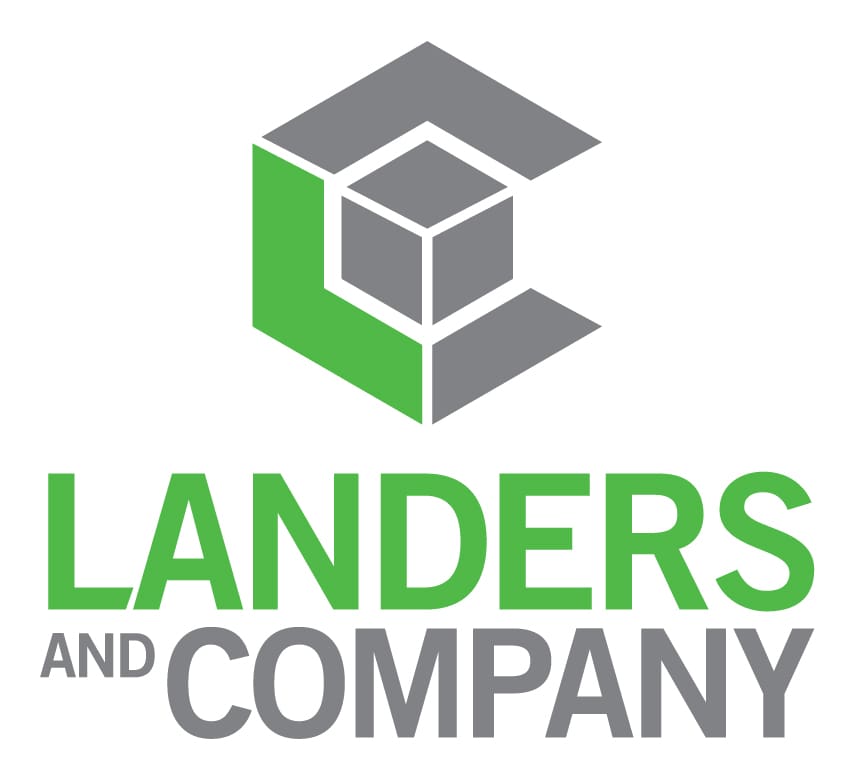 A logo of landers and company